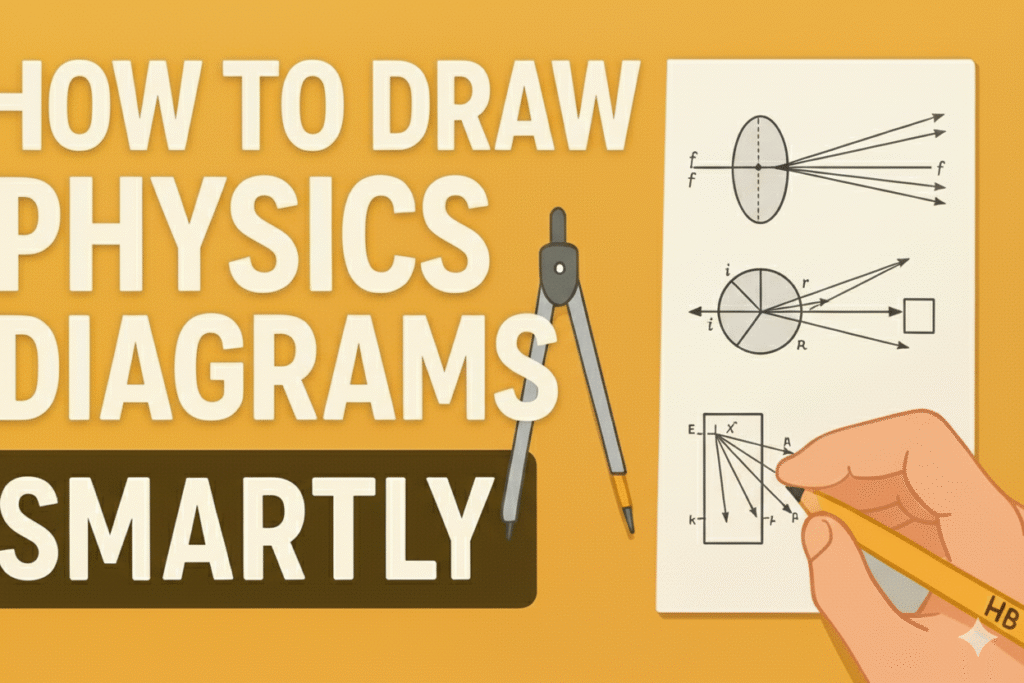 How to Draw Physics Diagrams Smartly ( Board examination of Class 10–12 Students)